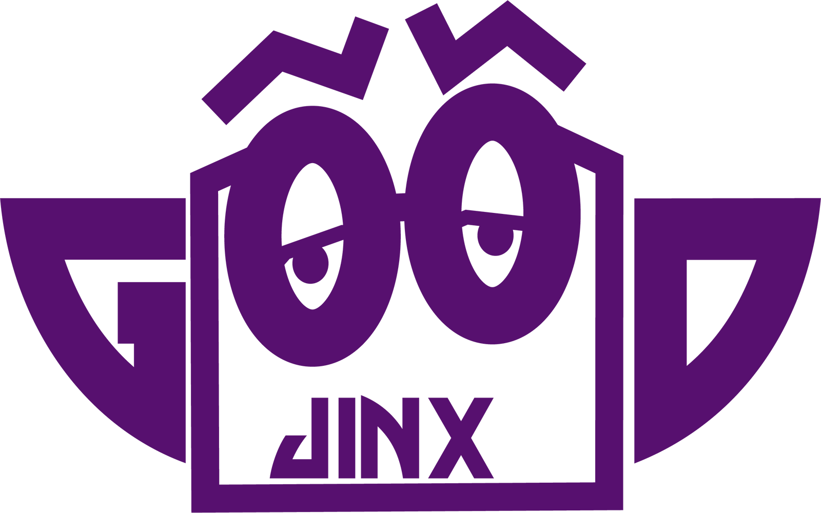 The original Good Jinx Jinksy robot in purple
